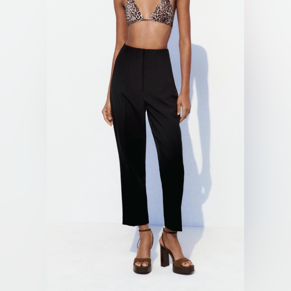 ZARA Black High Waisted Pants